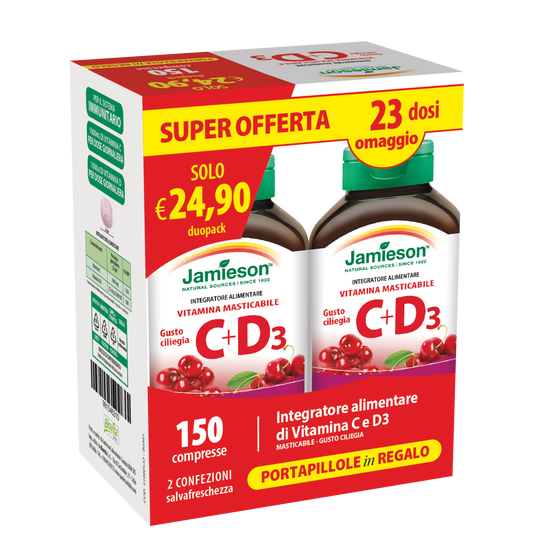 JAMIESON VITAMINA C+D3 DUOPACK DA 150cpr