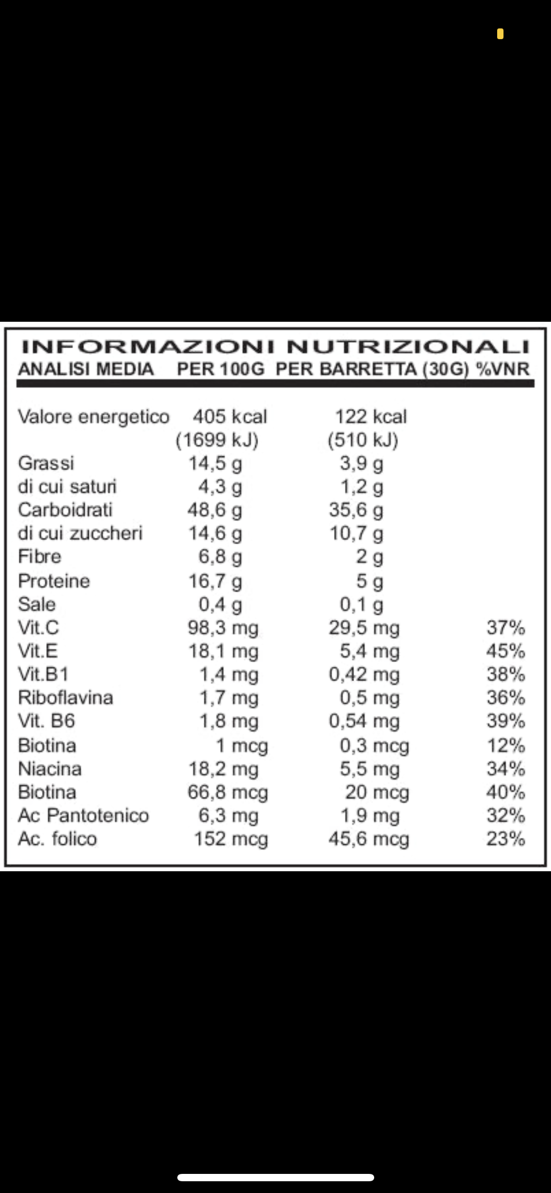 Ultimate Italia Speed Bar 30 g