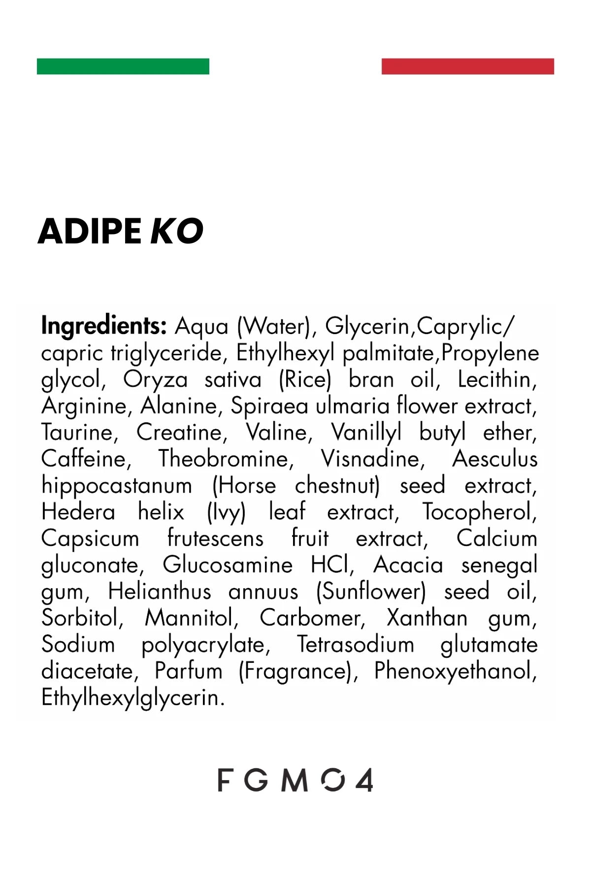 FGM04 ADIPE KO ADDOME E FIANCHI ANTI INESTETISMI 200ml