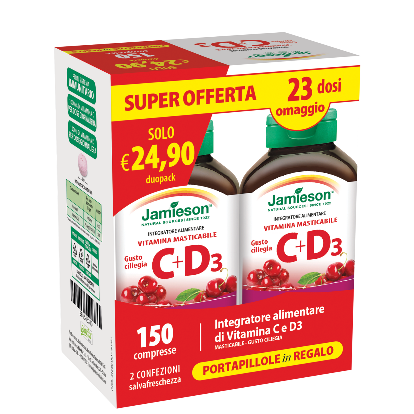 JAMIESON VITAMINA C+D3 DUOPACK DA 150cpr