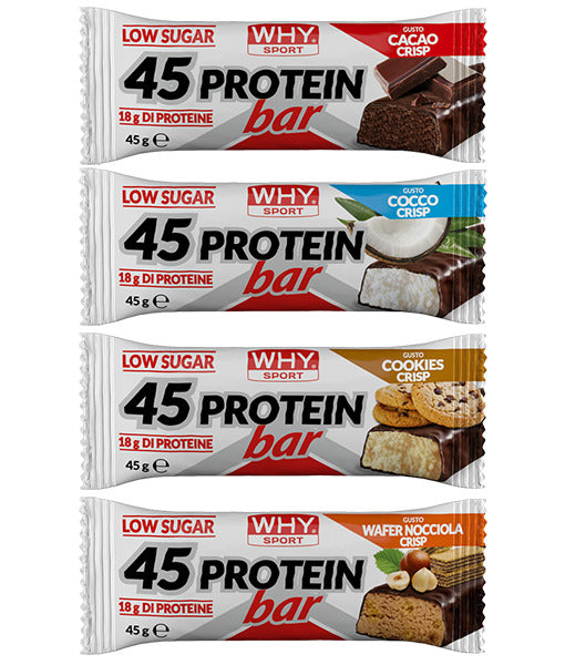 Why Sport 45 Protein Bar 45g Low Sugar