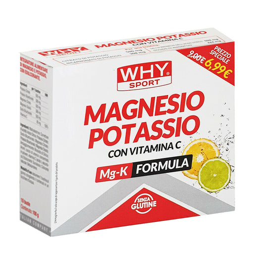 Why Sport Magnesio Potassio Con Vitamina C Mg-K Formula Agrumi Bustine 10 g