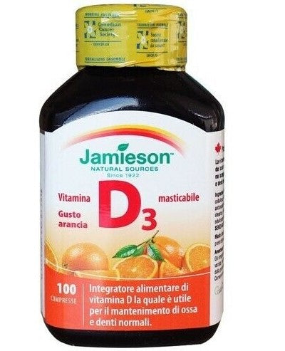 JAMIESON VITAMINA D 1000 MASTICABILE 1000 UI 100cpr